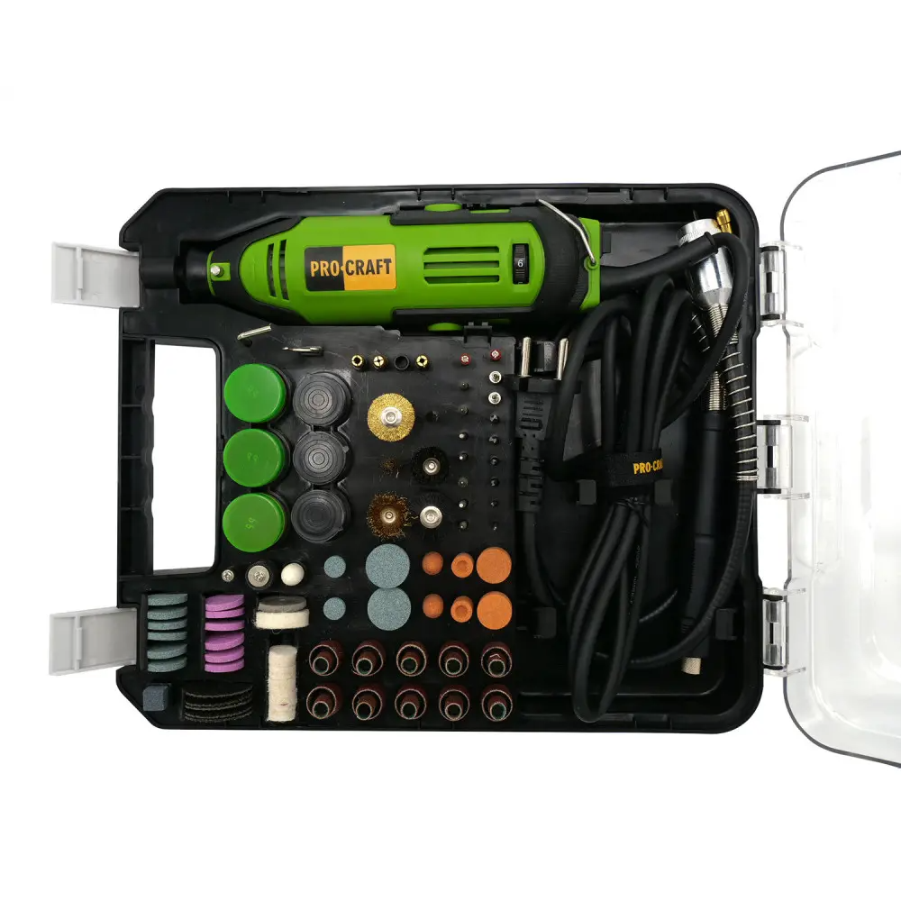 Гравер ProCraft PG520 180 Вт 76 насадок с регулировкой с кейсом (005201) - фото 7