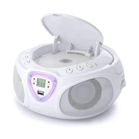 Бумбокс з світломузикою Auna Roadie Boombox CD USB MP3 радіо AM/FM Bluetooth 2.1