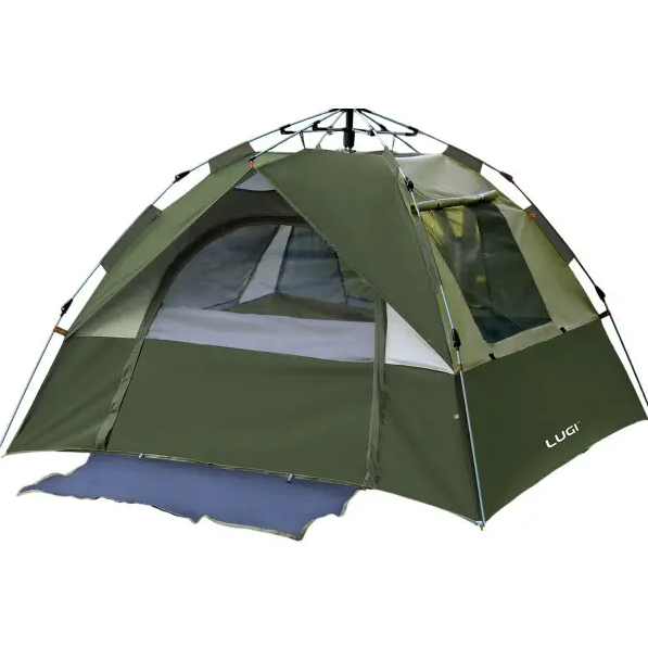 Палатка туристическая на 2-3 человека 200х195х140 см Армейский зеленый (LU-0016GR)