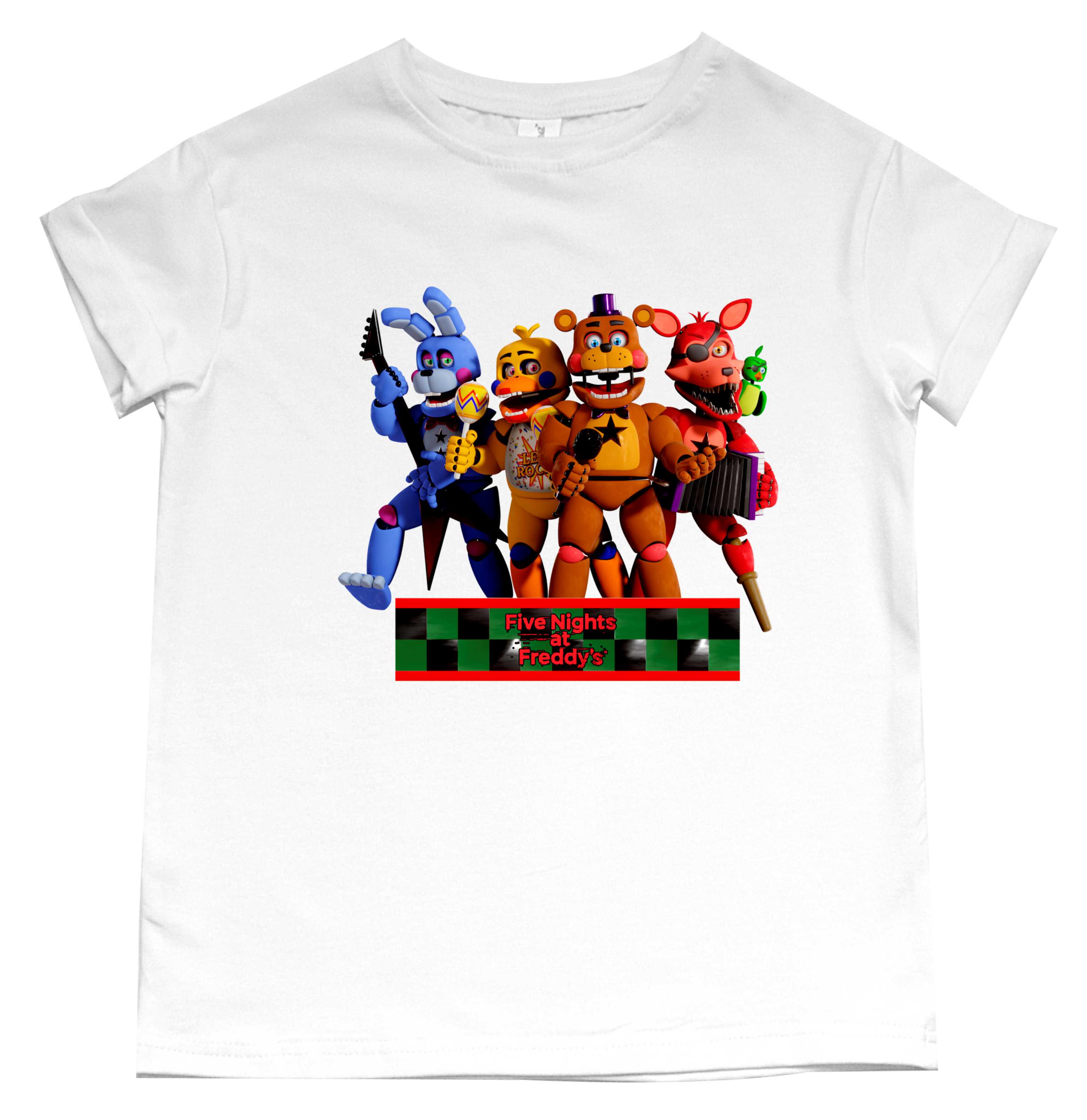 Футболка дитяча TM Spinogriz СПИ2024 з принтом Аніматроніки 128 см Білий (18215222)