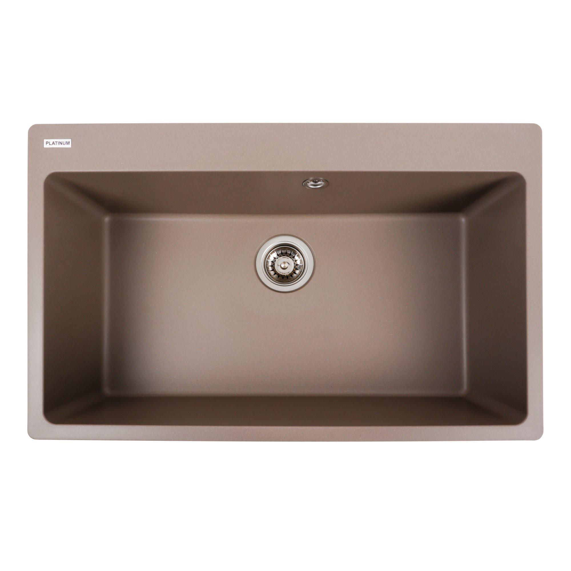 Мойка для кухни гранитная Platinum 7850 Bogema матовая Дюна - фото 1 Мойка для кухни гранитная Platinum 7850 Bogema матовая Дюна - фото 1
