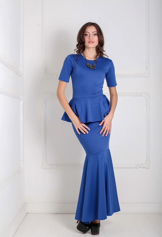 Платье женское Podium Amalia 20930-BLUE L Синий