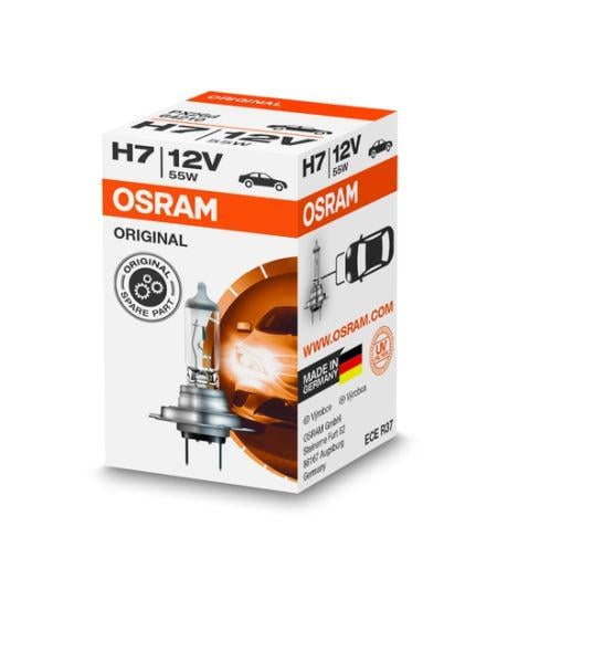 Лампа автомобильная Osram H7 12 V 55 W цоколь PX26d галоген (64210)