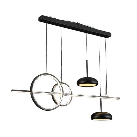 Люстра подвесная светодиодная Valeso V-GLD-23963/2+2+1 Black (28688153)