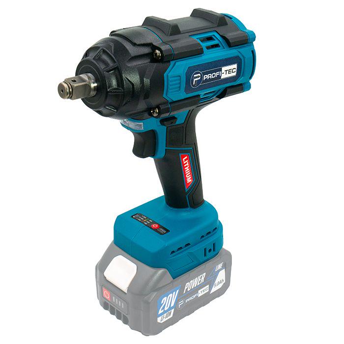 Гайковерт ударный Profi-Tec 20V PTW820BL без щеточный аккумуляторный max 720Нм 1/2" без аккумуляторов и зарядного устройства (006106)