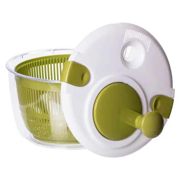 Сушилка кухонная для зелени листьев салата из пищевого пластика 18х25 см Зеленый (HP-8-5) - фото 5 Сушилка кухонная для зелени листьев салата из пищевого пластика 18х25 см Зеленый (HP-8-5) - фото 5