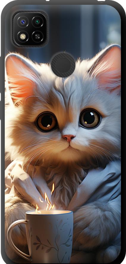 Чехол на Xiaomi Redmi 9C White cat (5646b-2035-42517)