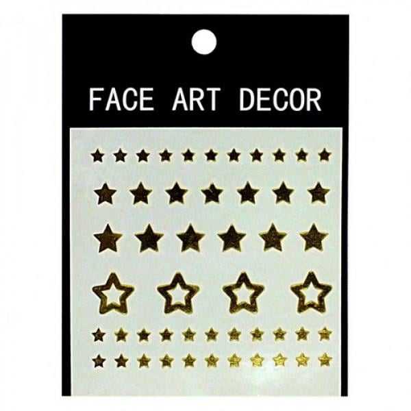 Наклейки для карнавалу Seta Звезды (16-232-3GL)