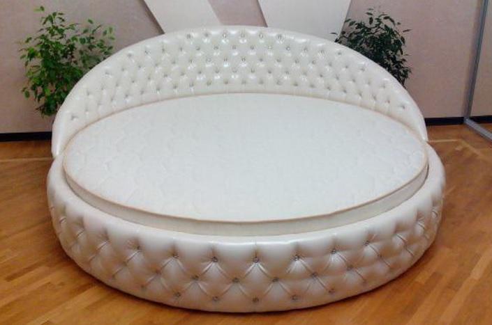 Кровать круглая Aris Victory 2350 мм Белый (11292544)