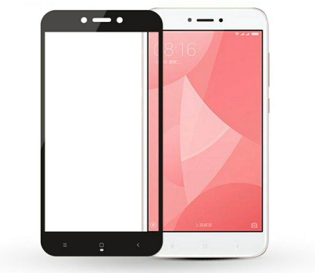 Загартоване захисне скло на Xiaomi Redmi Go з чорною рамкою