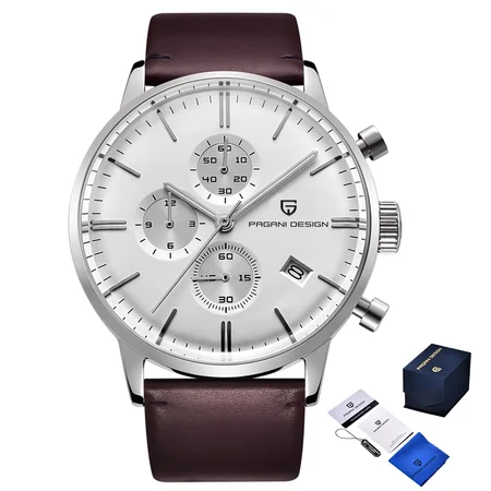 Наручные часы Pagani Design PD-2720 Silver/White/Brown
