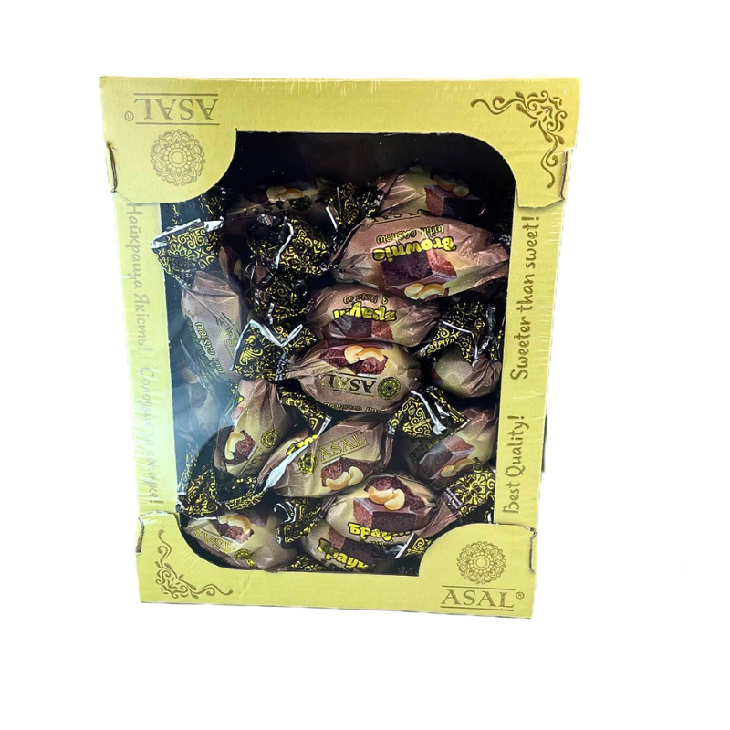 Конфеты с орехом ASAL Брауни с кешью в шоколадной глазури 1 кг (Asal-Brauni-Сashew-1000) Конфеты с орехом ASAL Брауни с кешью в шоколадной глазури 1 кг (Asal-Brauni-Сashew-1000)