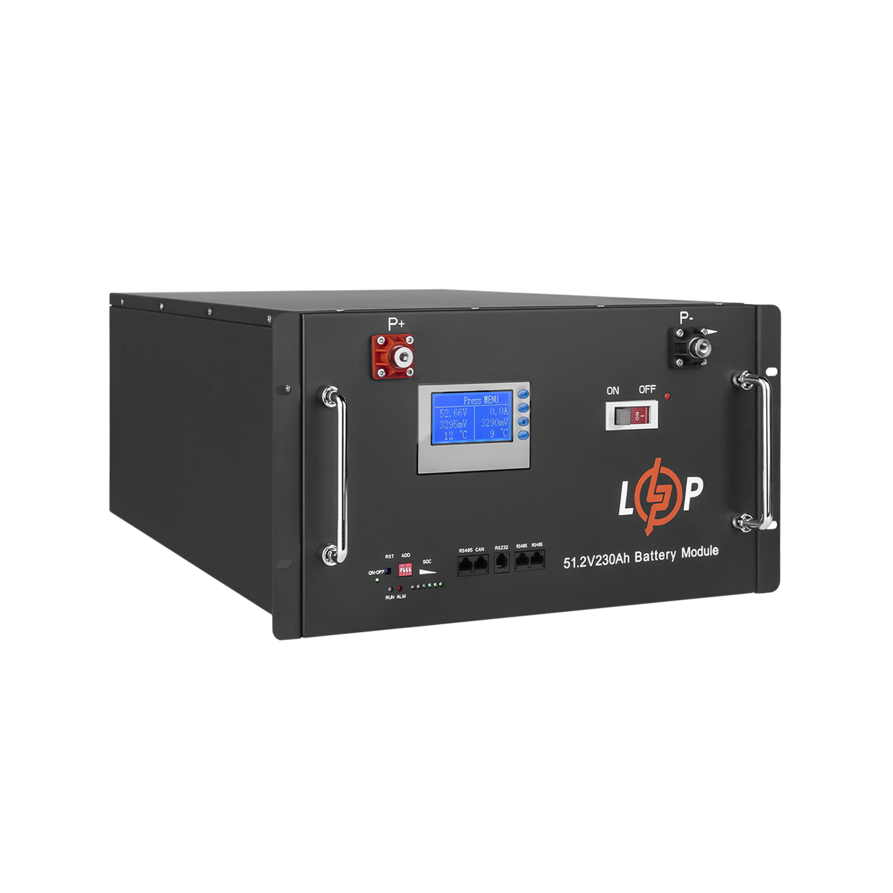 Аккумулятор LogicPower LP LiFePO4 48V 230 Ah 11776Wh Smart BMS 200A с LCD RM - фото 3 Аккумулятор LogicPower LP LiFePO4 48V 230 Ah 11776Wh Smart BMS 200A с LCD RM - фото 3