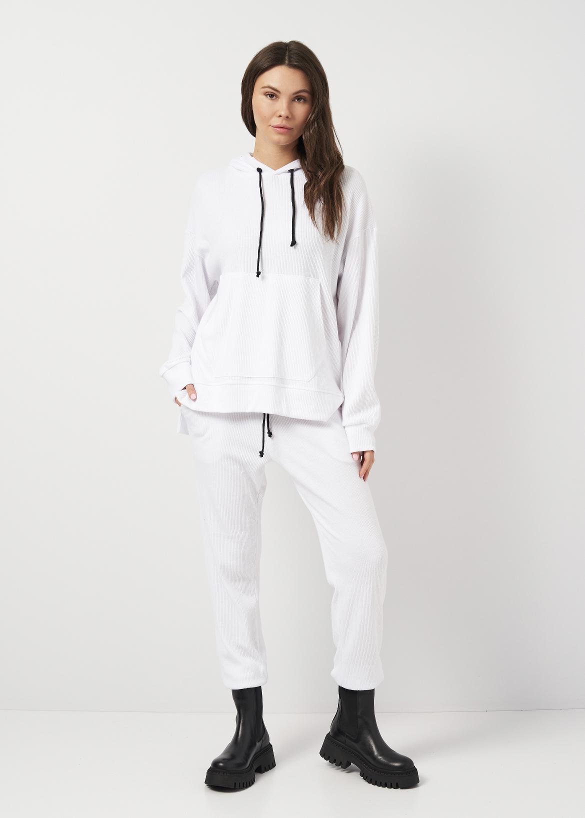 Костюм в рубчик жіночий Марі р. 54 Білий (2285640799)