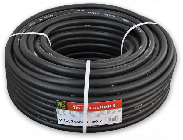 Шланг технічний BK/YL 12,5x3 мм 17bar (TH12,5x3BK)
