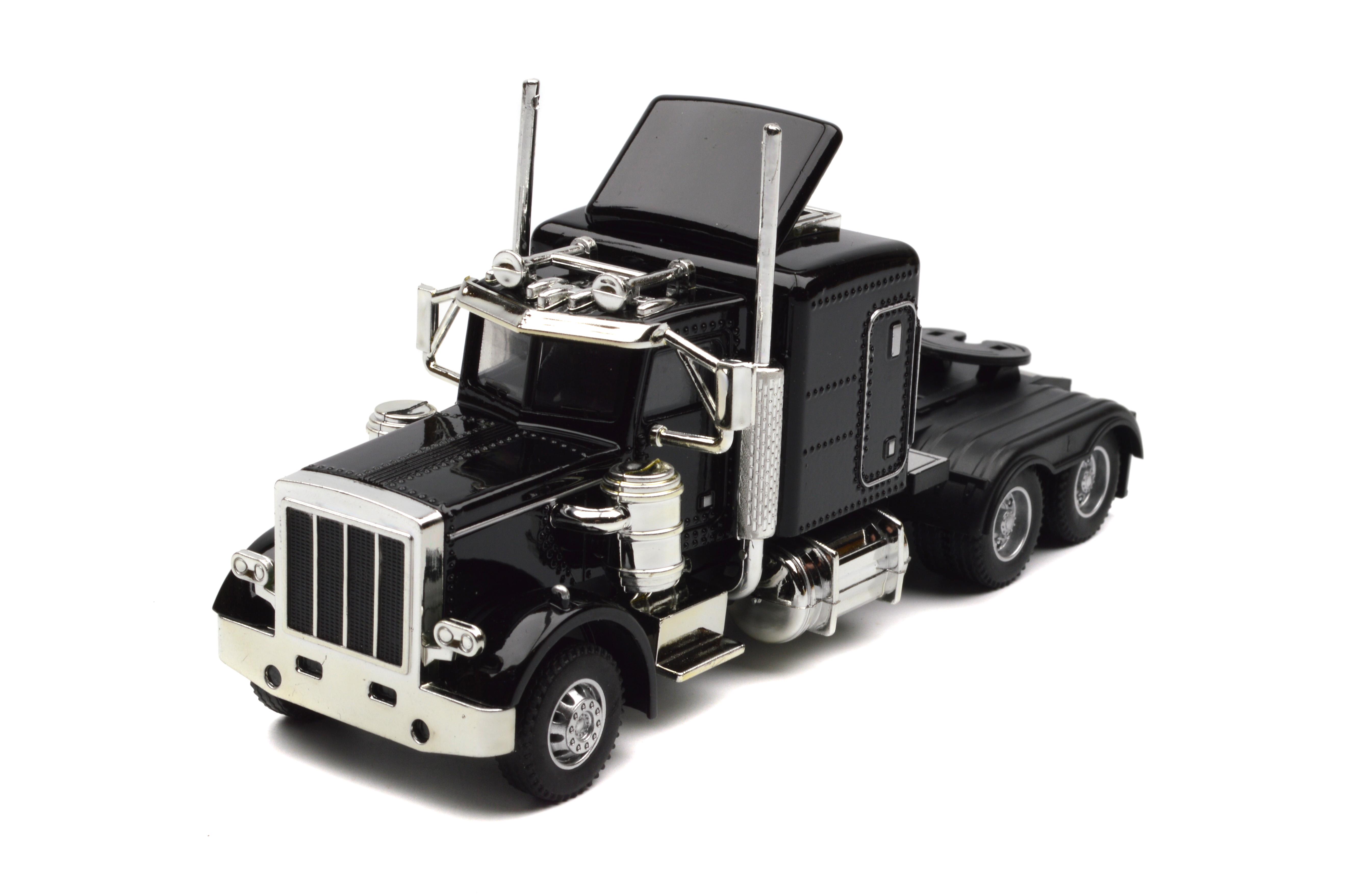 Масштабна модель тягача Kenworth W900 металевий світло/звук/інерція (JG2621B)