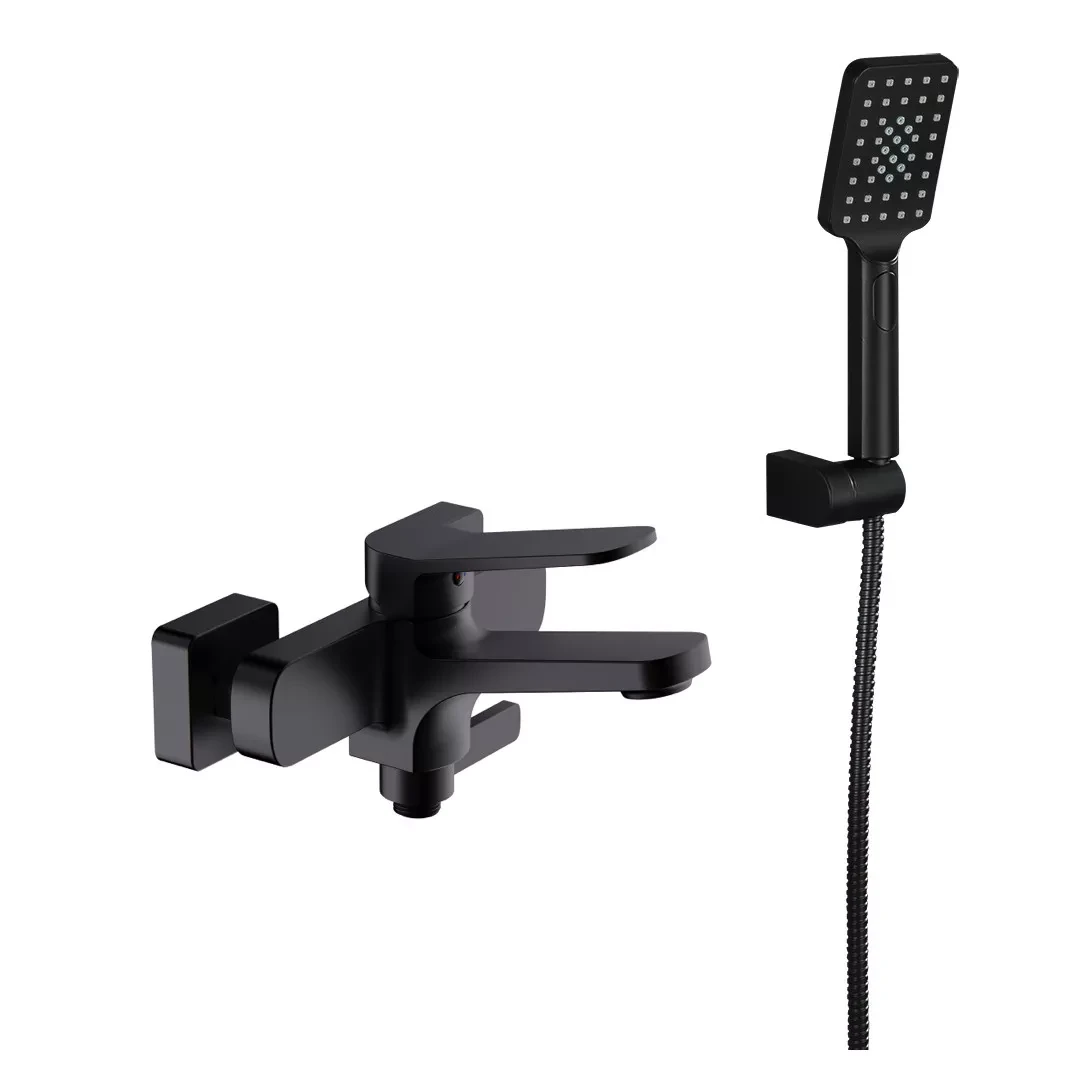 Змішувач для ванни Frap F3262 з душовим гарнітуром Чорний (2465587152)