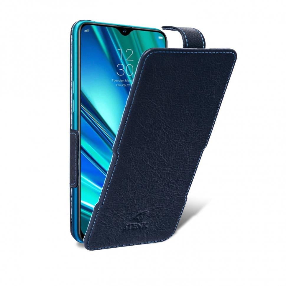 Чехол флип Stenk Prime для Realme 5 Pro Синий (65346)