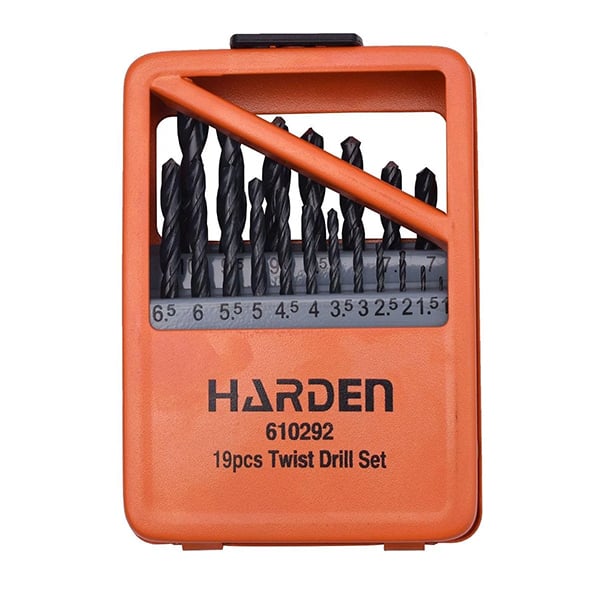 Набор сверл Harden Tools по металлу 19 пр. HSS 1-10мм (610292)