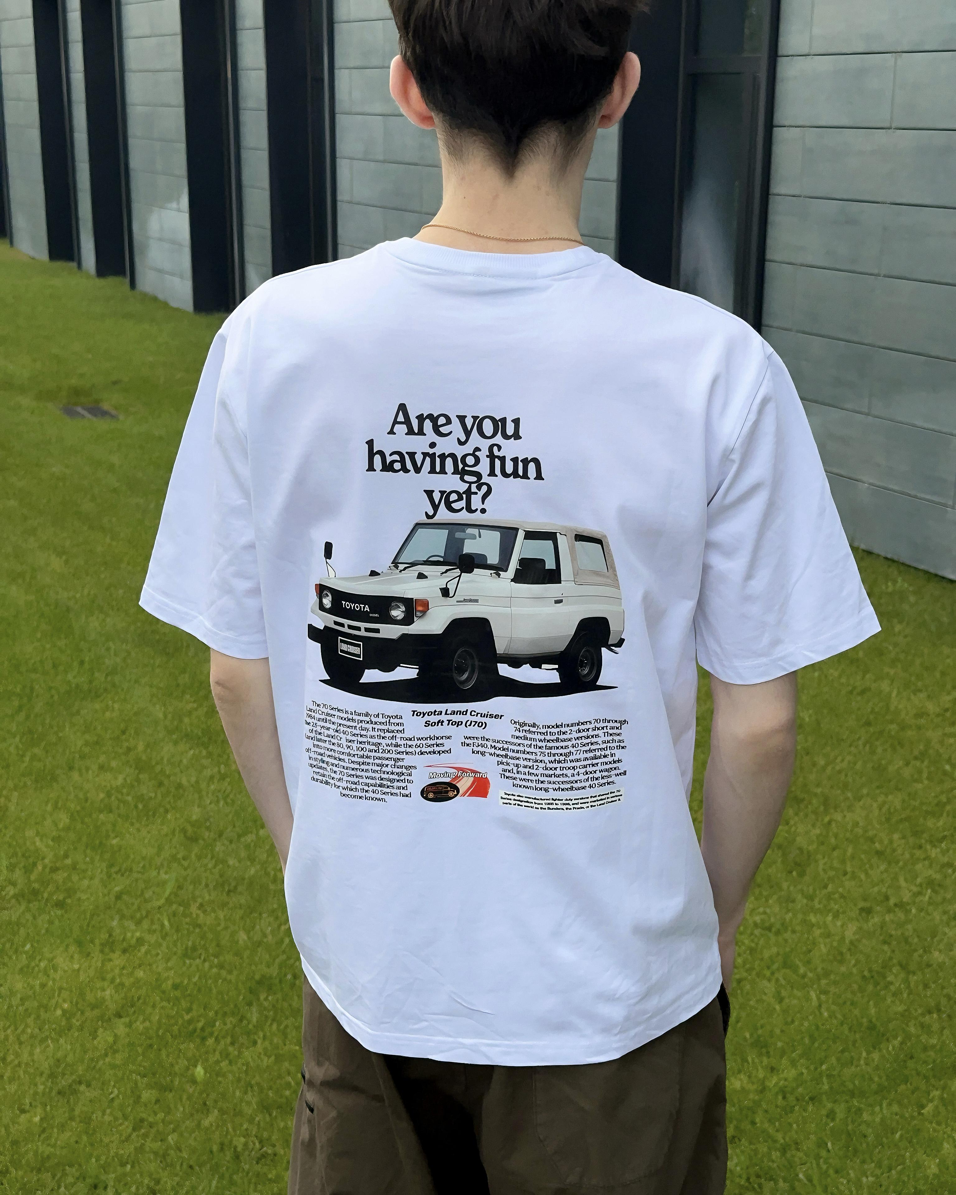 Футболка MEAN LTD Toyota Land Cruiser Soft Top J70 S Белый (MLD0022101)