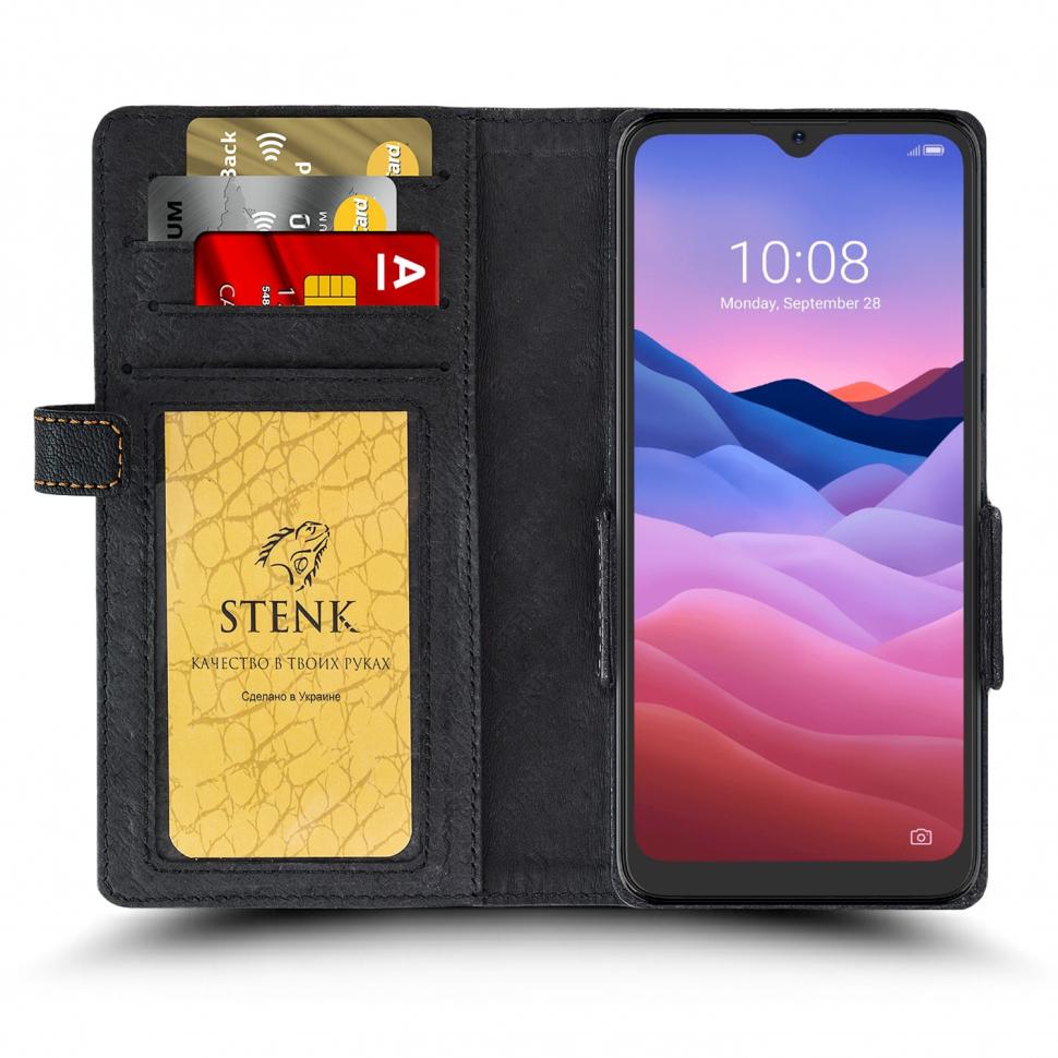 Чехол книжка Stenk Wallet для ZTE Blade V2020 Smart Черный (68334)