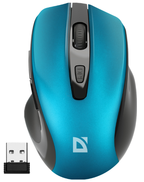 Компьютерная мышка Defender Prime MB-053 Wireless Turquoise (52054)