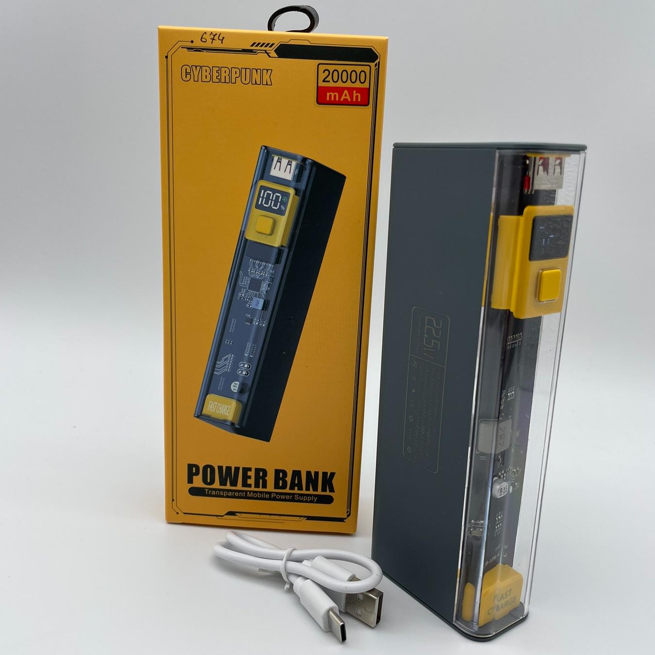Повербанк Cyberpunk 20000 mAh 22,5 Вт USB Type-C (51c937a8) - фото 8