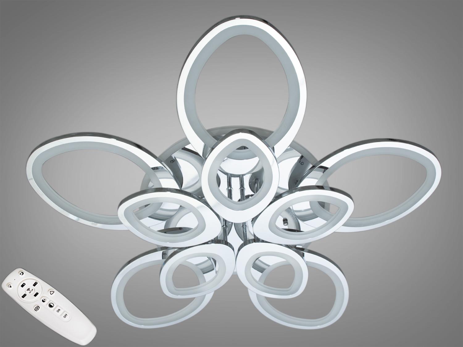 Люстра светодиодная 220 Вт (8059/5+5HR LED 3color dimmer)