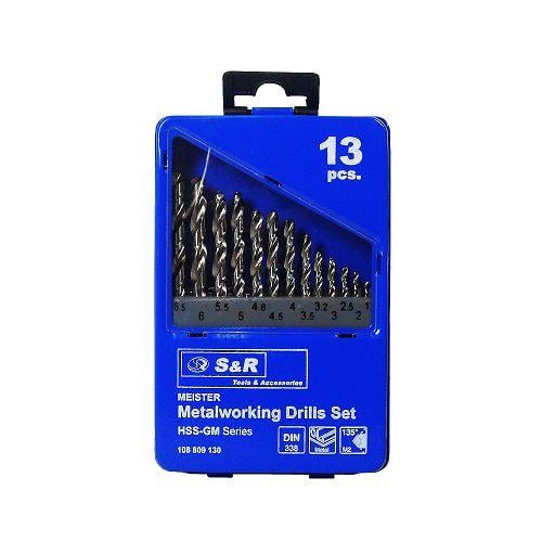 Набор сверл по металлу S&R Meister 13 шт. (108809130)