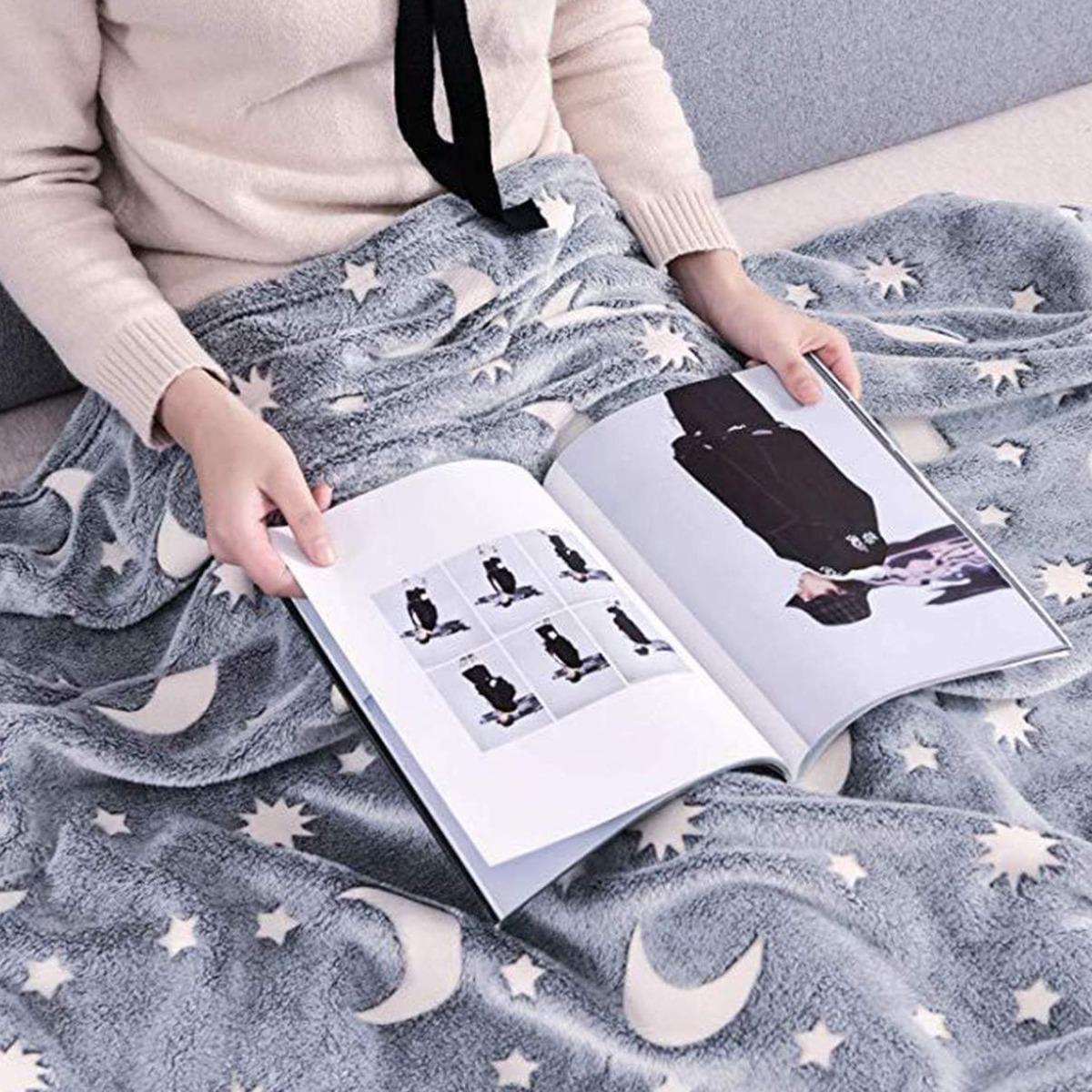 Плед Magic Blanket Зоряне небо 150х180 см Сірий - фото 4