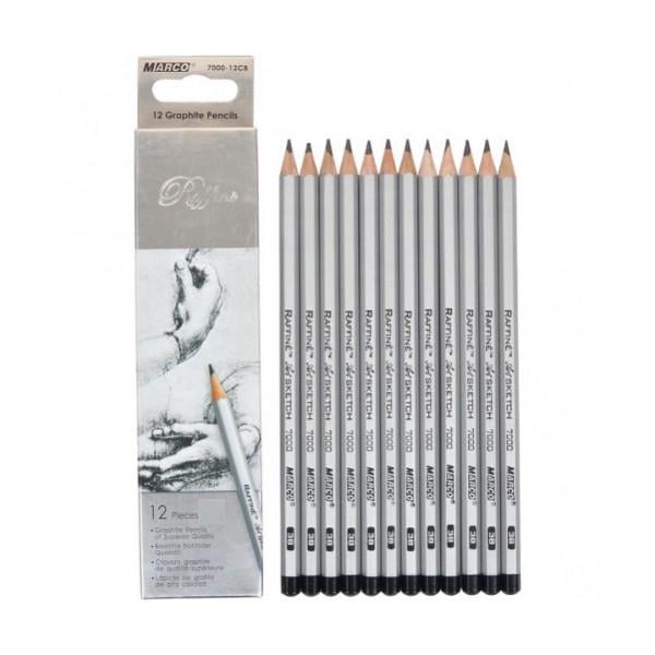 Карандаши графитные 8B Marco Raffine 12 шт.