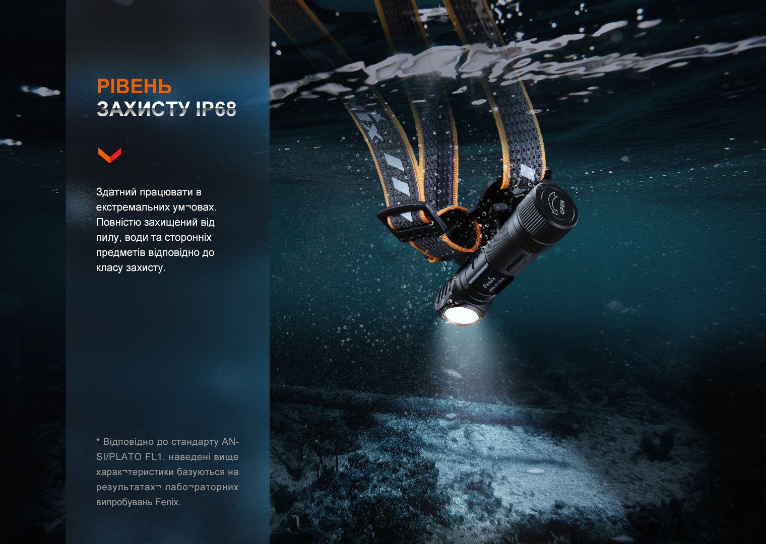 Фонарик налобный Fenix HM61R V2.0 1600 мл 18650 Черный - фото 14 Фонарик налобный Fenix HM61R V2.0 1600 мл 18650 Черный - фото 14