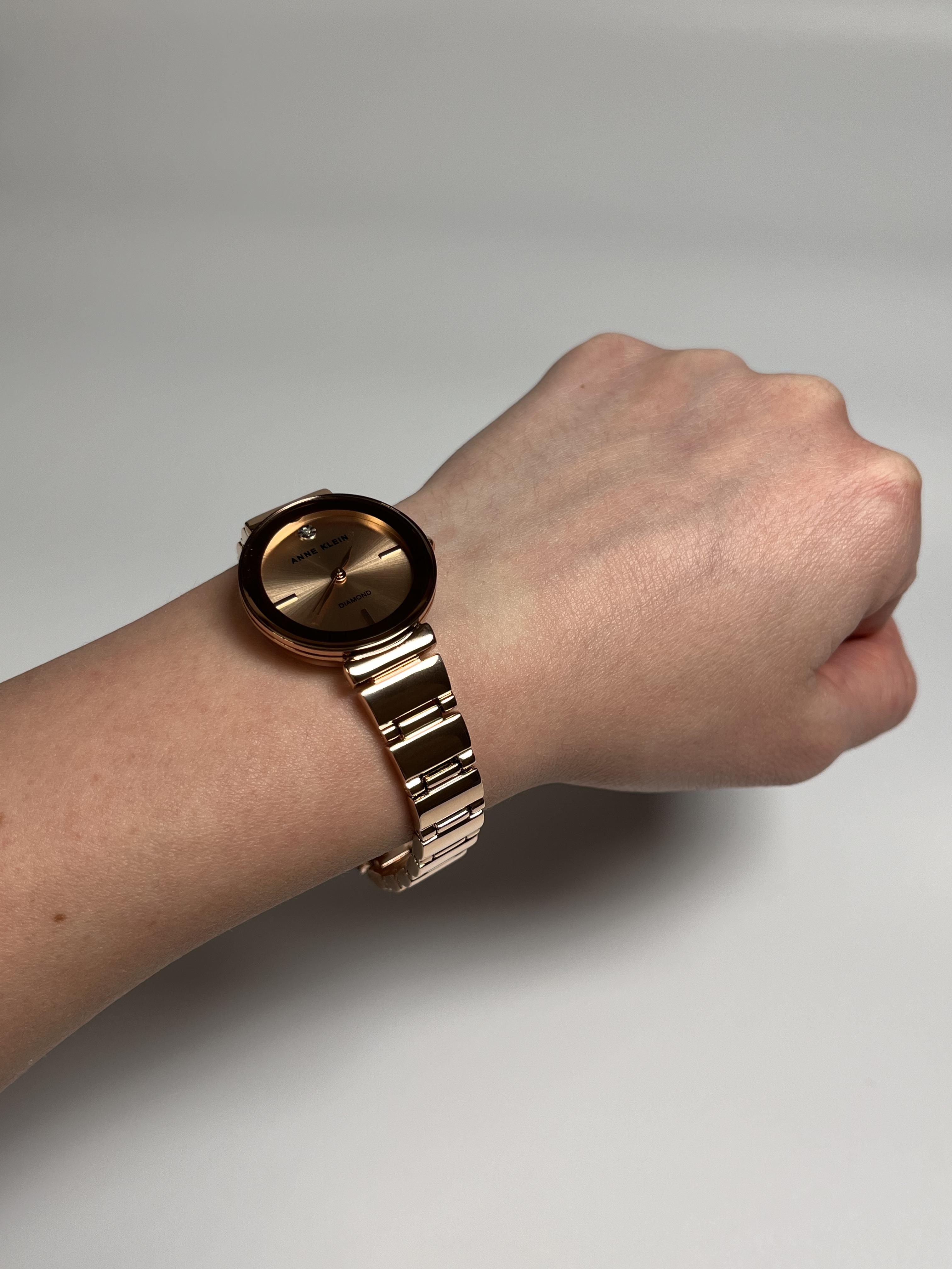 Часы женские Anne Klein AK/2434RGRG Золотой (13941840) - фото 7 Часы женские Anne Klein AK/2434RGRG Золотой (13941840) - фото 7