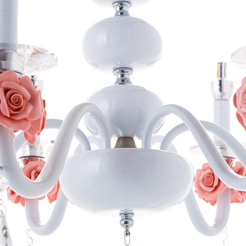 Люстра Light House ES-15726/6 підвісна свічки Білий (9461) - фото 4