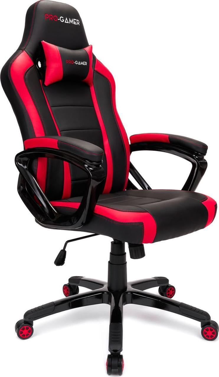 Комп'ютерне крісло для геймера Pro-Gamer Atilla Black/Red (312172)