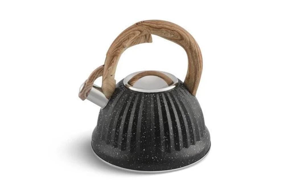 Чайник со свистком Edenberg EB-8810 из нержавеющей стали 3 л Черный (57-46-EB-8810-2) - фото 1