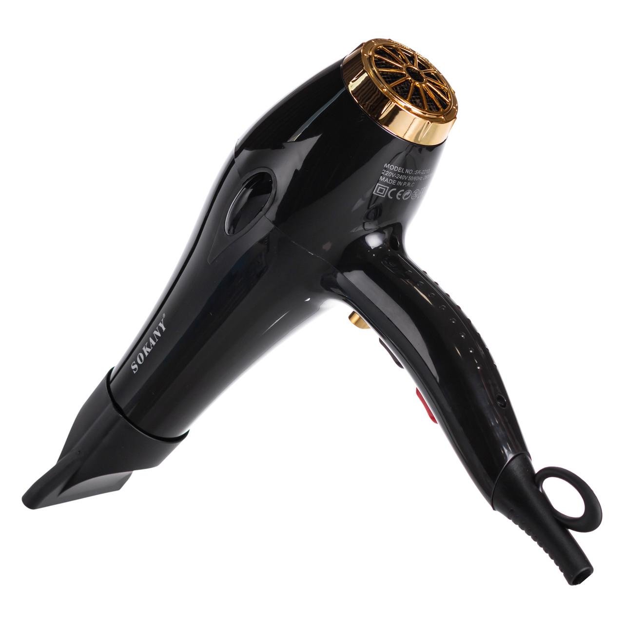 Фен для волос Sokany SK-2213 с диффузором и концентратором 2600 Вт (7412) - фото 5