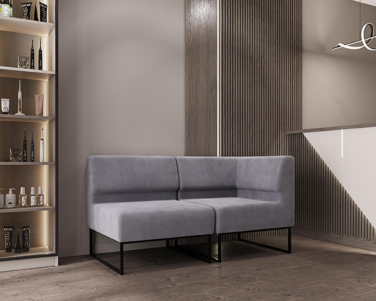 Диван модульный Lounge 154х77х83 см Soft Grey (rich_sofa_00416)