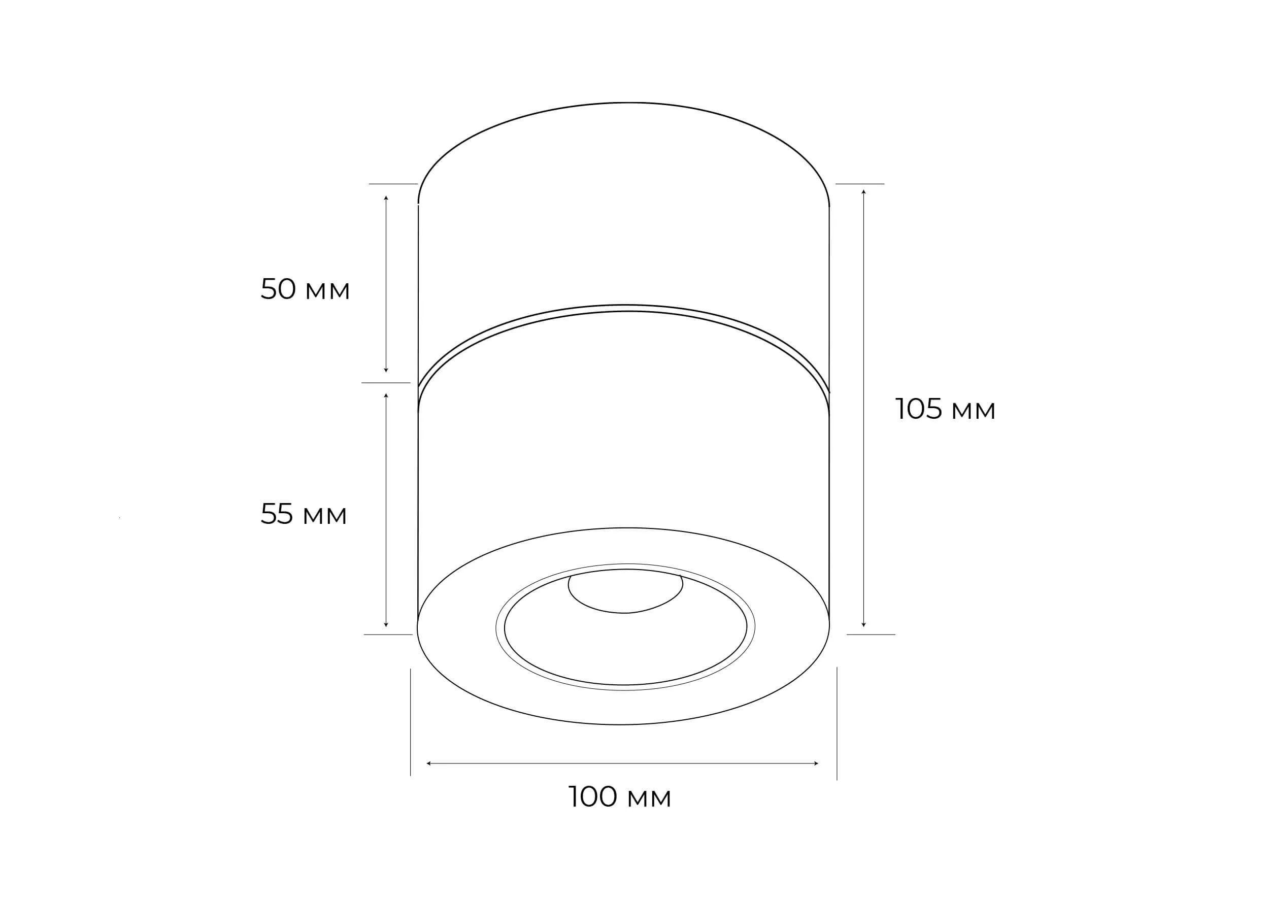 Точечный светильник MJ-Light 3017 12W WH 3000K (9421080) - фото 3 Точечный светильник MJ-Light 3017 12W WH 3000K (9421080) - фото 3