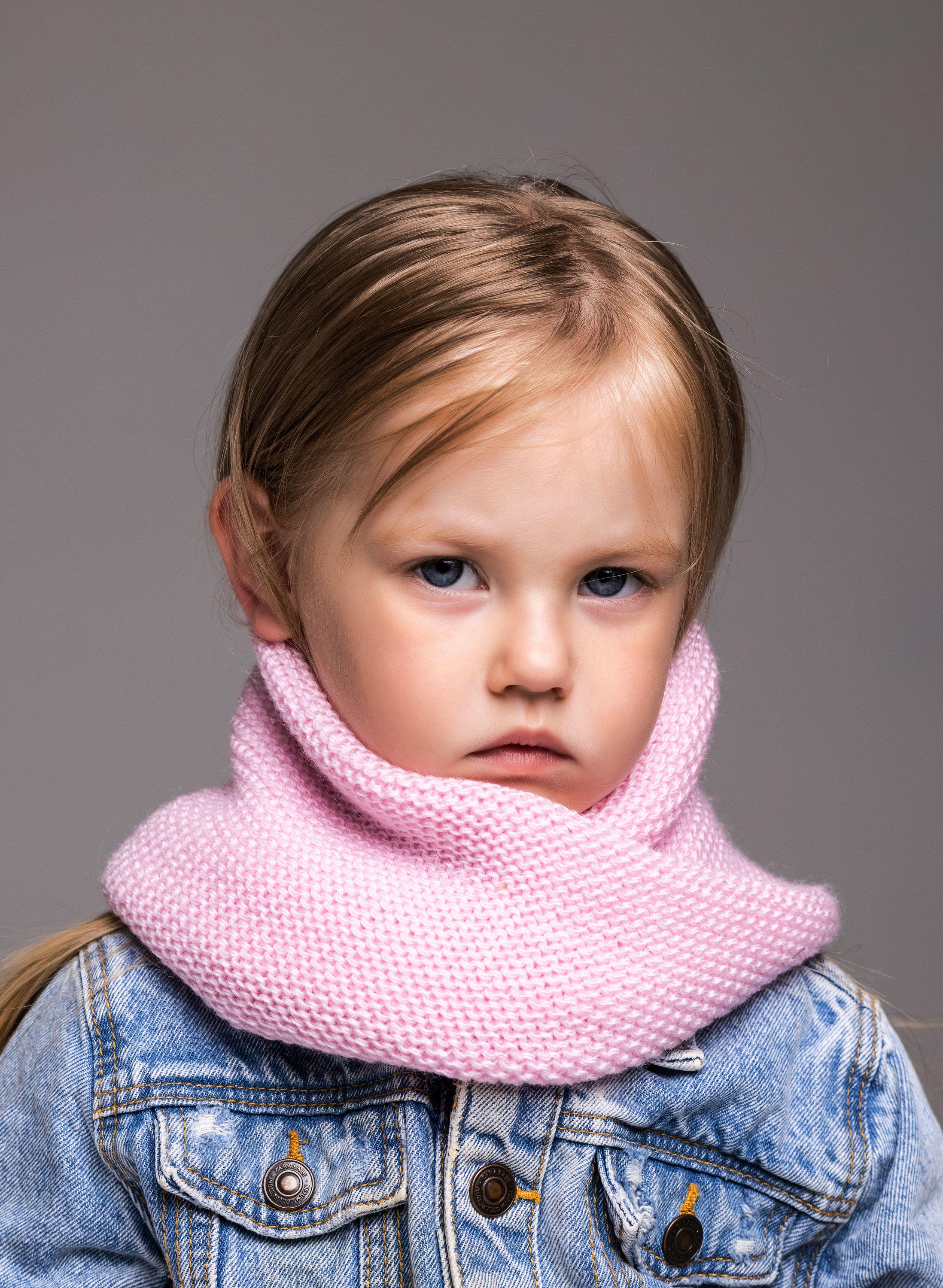 Снуд дитячий подвійний D901 унісекс 25х17 см Cиній - фото 3