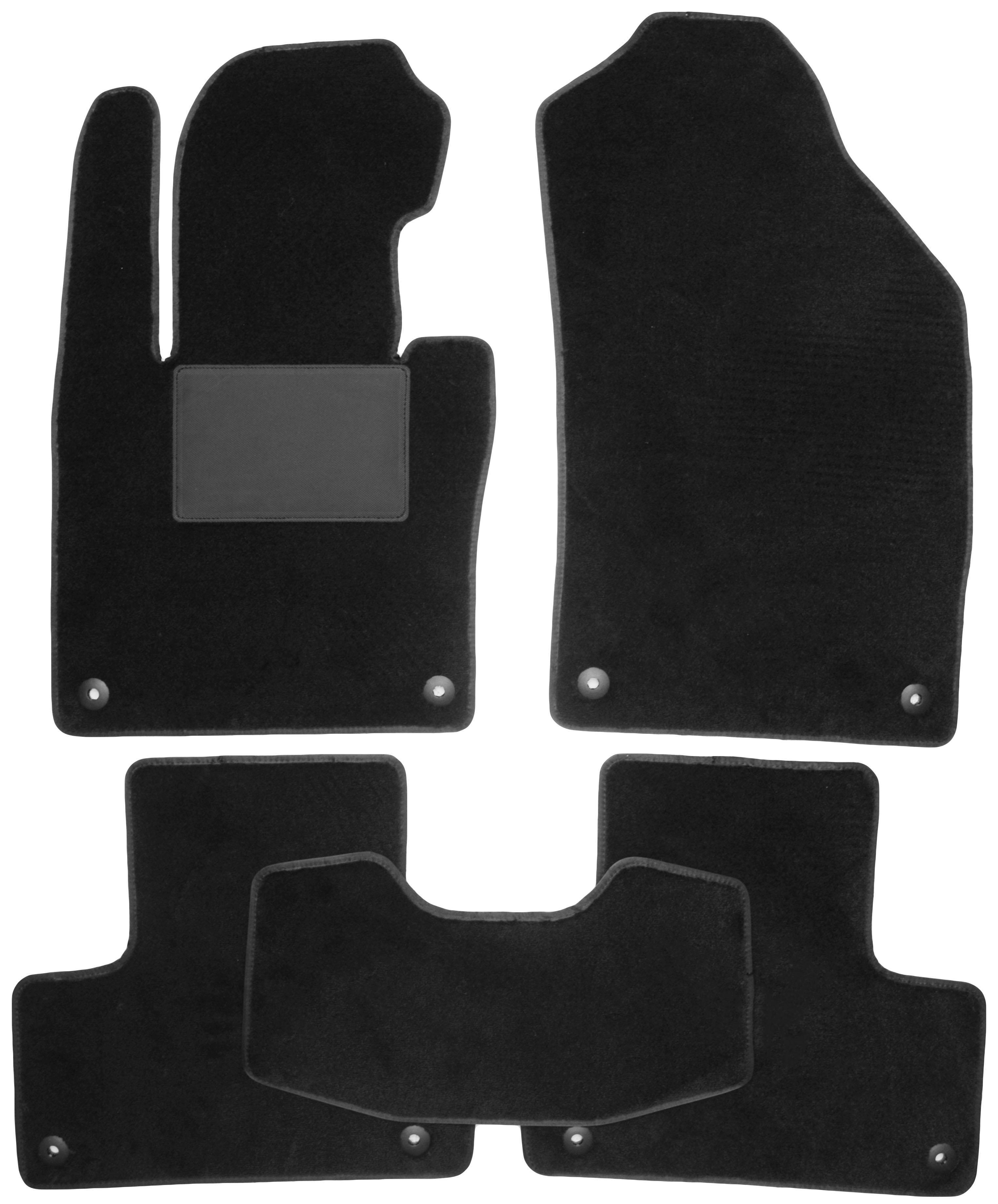 Коврики в салон для Volvo XC60 2017 - текстильные Черный (165620)