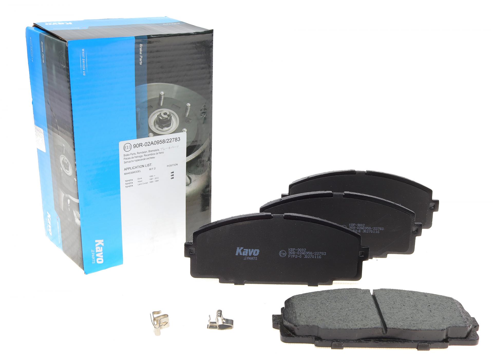 Колодки тормозные передние KAVO PARTS KBP-9002 Toyota Hiace III/IV-06