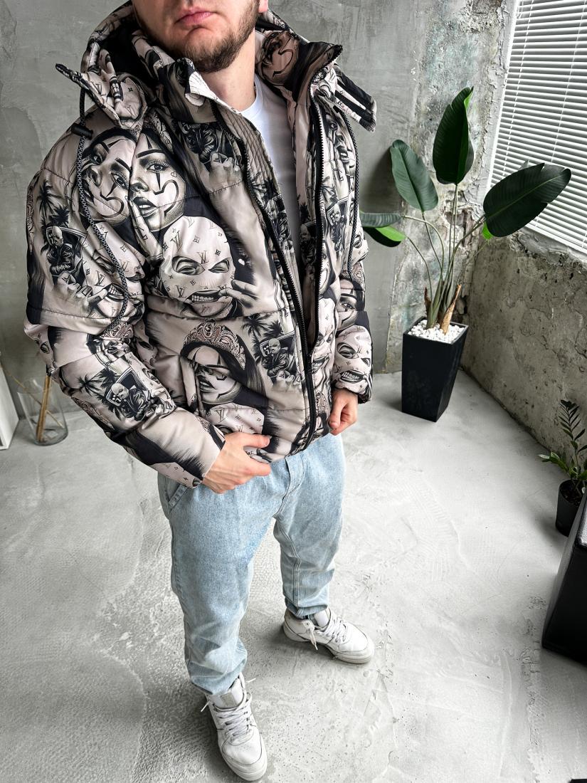 Куртка зимова зі знімним капюшоном 7-486 M Білий (36558) - фото 3 Куртка зимова зі знімним капюшоном 7-486 M Білий (36558) - фото 3