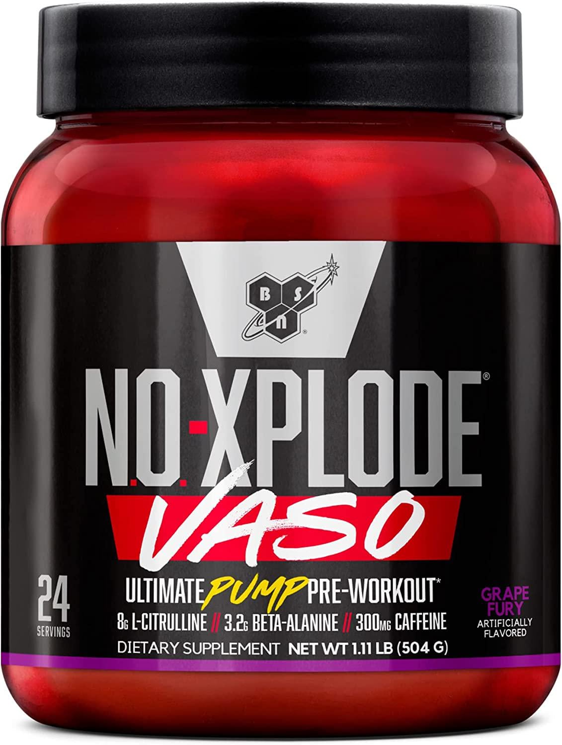 Предтренировочный комплекс BSN NO-Xplode Vaso Pre Workout 504 г Grape Fury