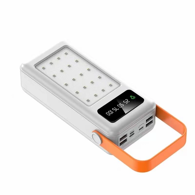 Повербанк кемпинговый Delicate с LED фонарем 60000 mAh кабель micro-usb Белый (51fd701c)