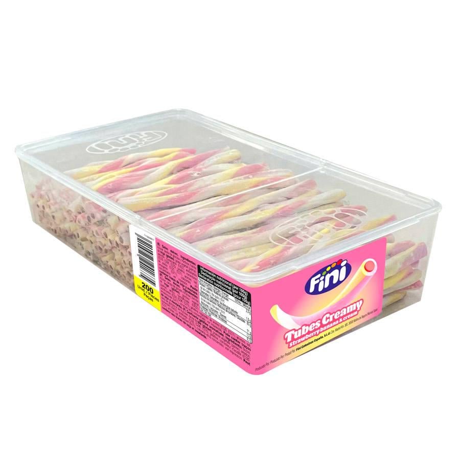 Цукерки желейні Fini Поліно з йогуртовим смаком полуниці та банану 200 шт. (00000006502)
