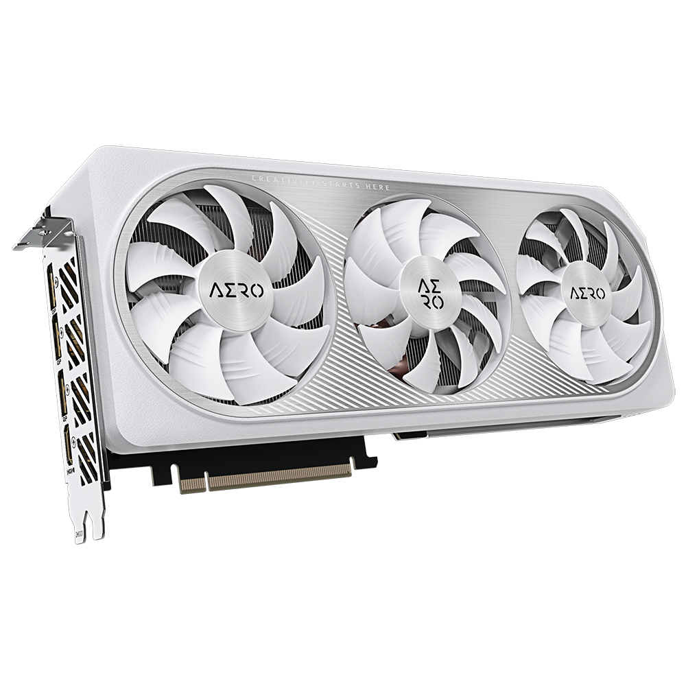 Відеокарта Gigabyte nVidia RTX4070 12 ГБ GDDR6X/21000 МГц (GV-N4070AERO OCV2-12GD) - фото 3