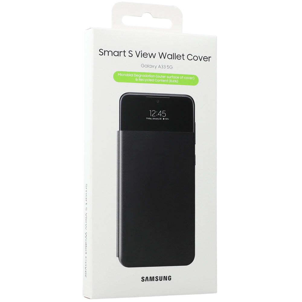 Cмарт чехол книжка Samsung Galaxy A33 SM-A336 Smart S View Wallet Cover Черный - фото 2