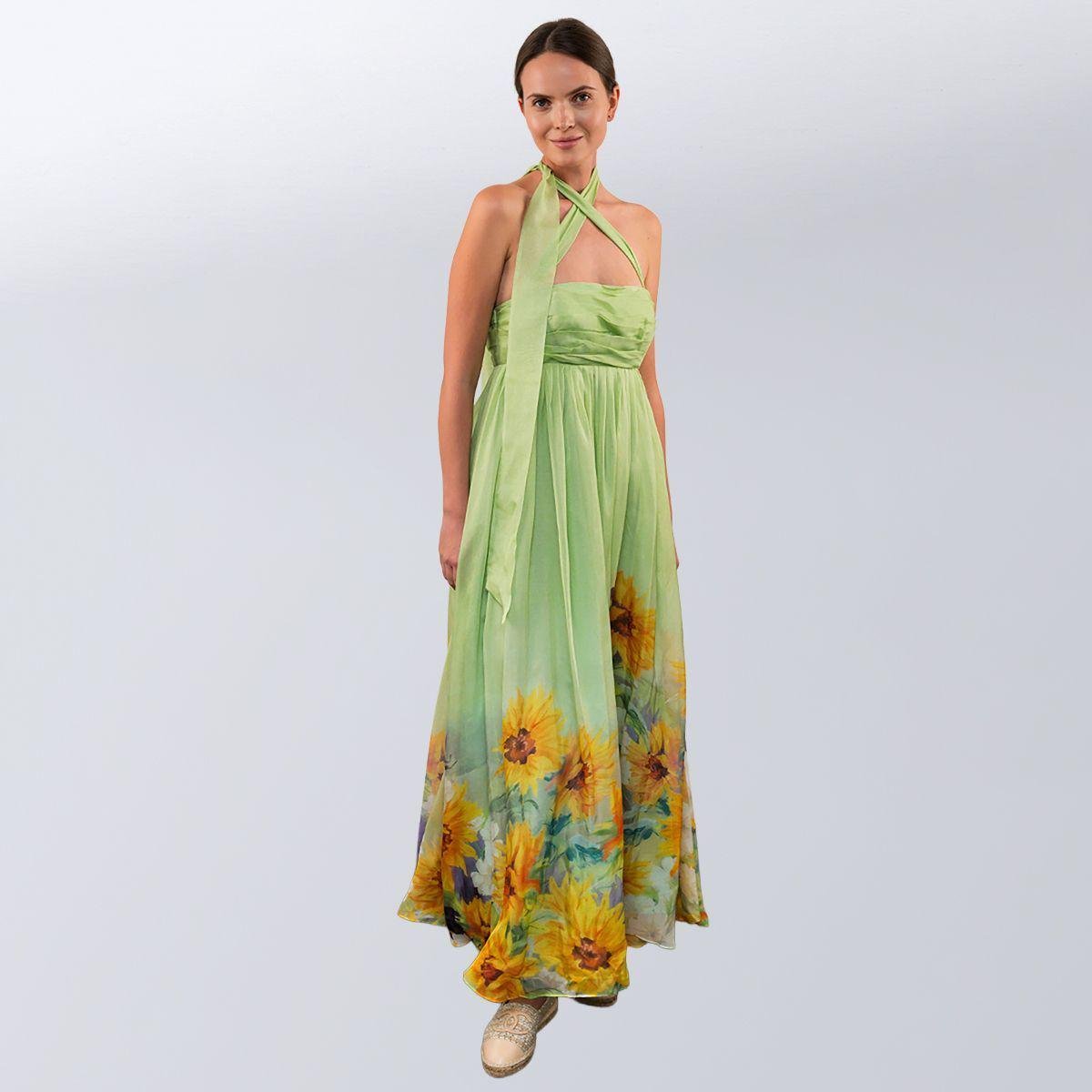 Сарафан жіночий повсякденний Leo Lin S Зелений (2797308244)