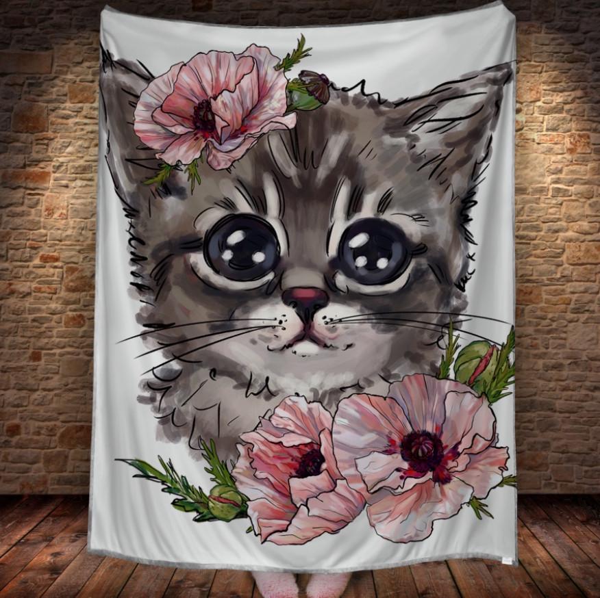 Плед с 3D принтом Котик 150x200 см (epi_1734)